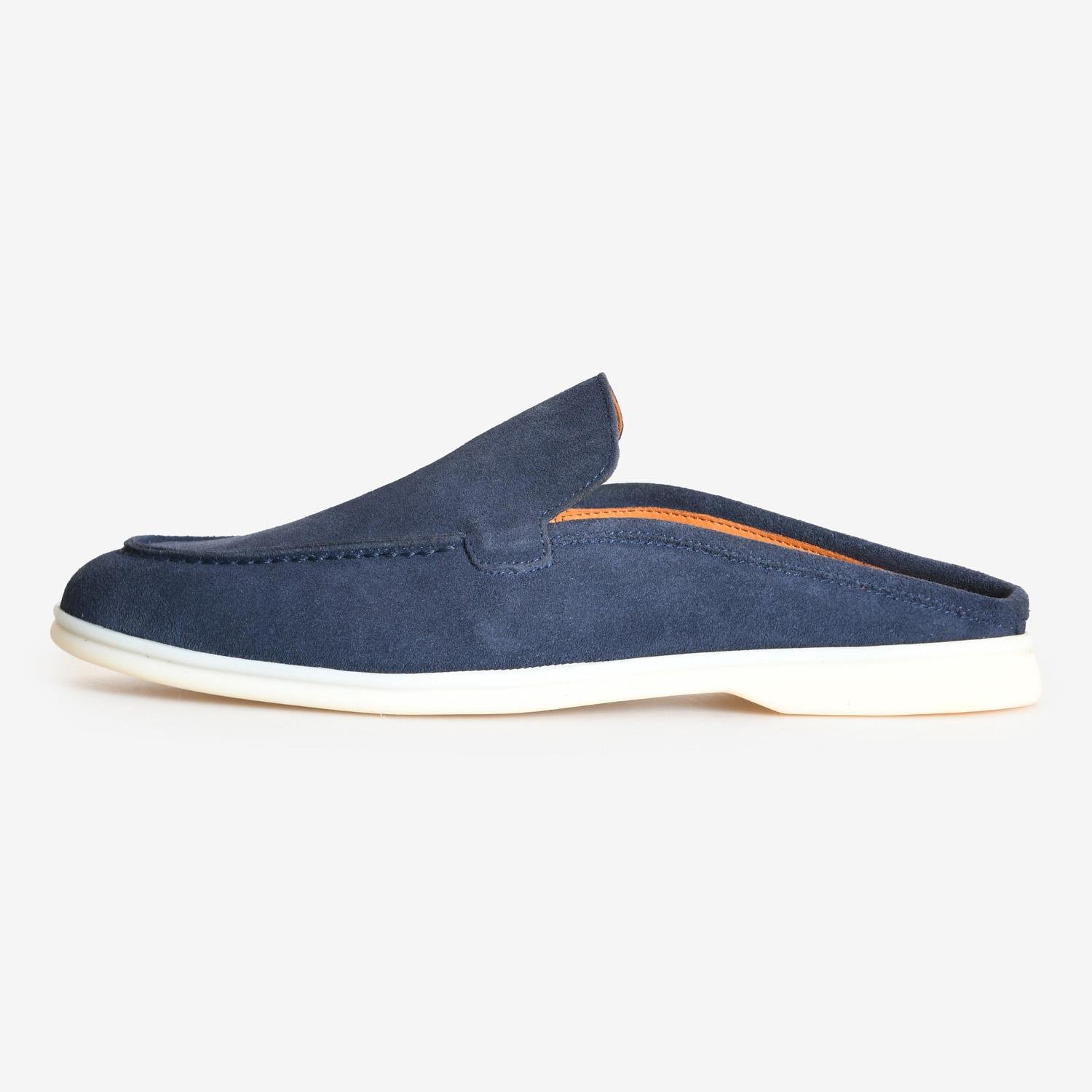 Lacivert Süet Günlük Erkek Terlik