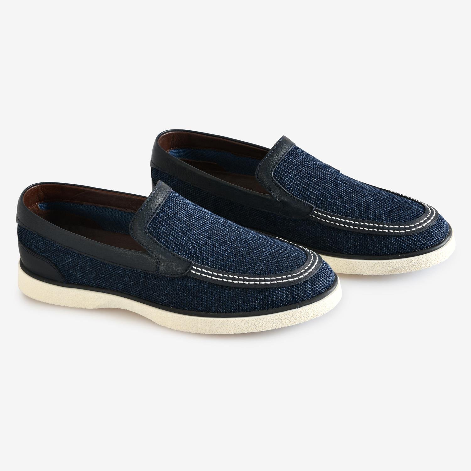 Lacivert Triko Erkek Loafer