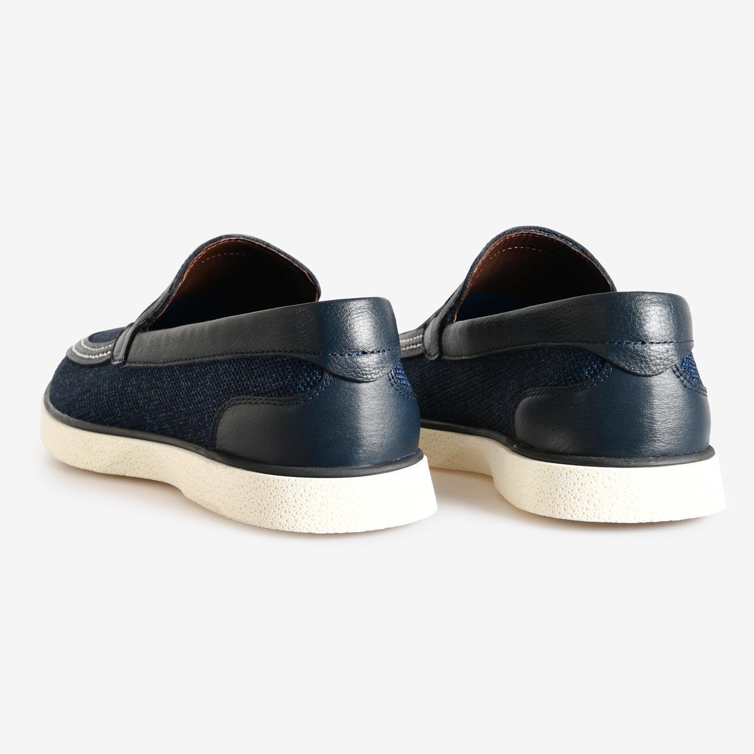 Lacivert Triko Erkek Loafer