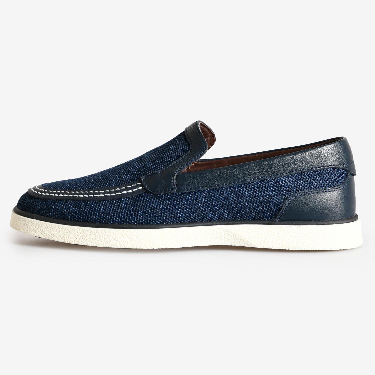 Lacivert Triko Erkek Loafer