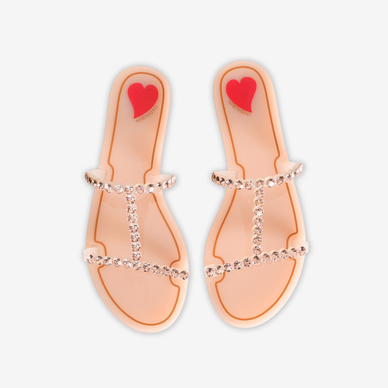 Menghi Bej Taşlı Kadın Terlik
