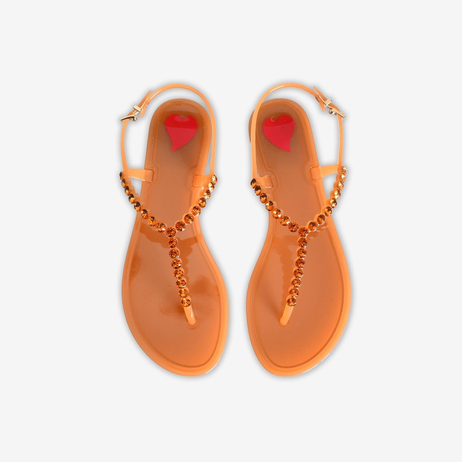 Menghi Karamel Taşlı Kadın Sandalet