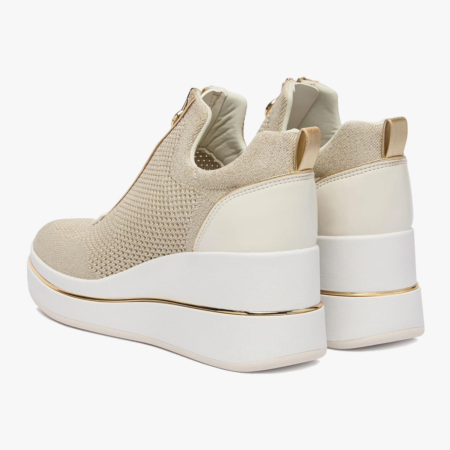 Michael Kors Bej Dolgu Topuk Kadın Spor Ayakkabı