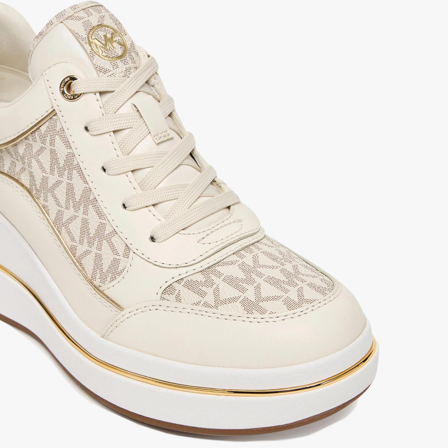 Michael Kors Bej Dolgu Topuk Kadın Spor Ayakkabı