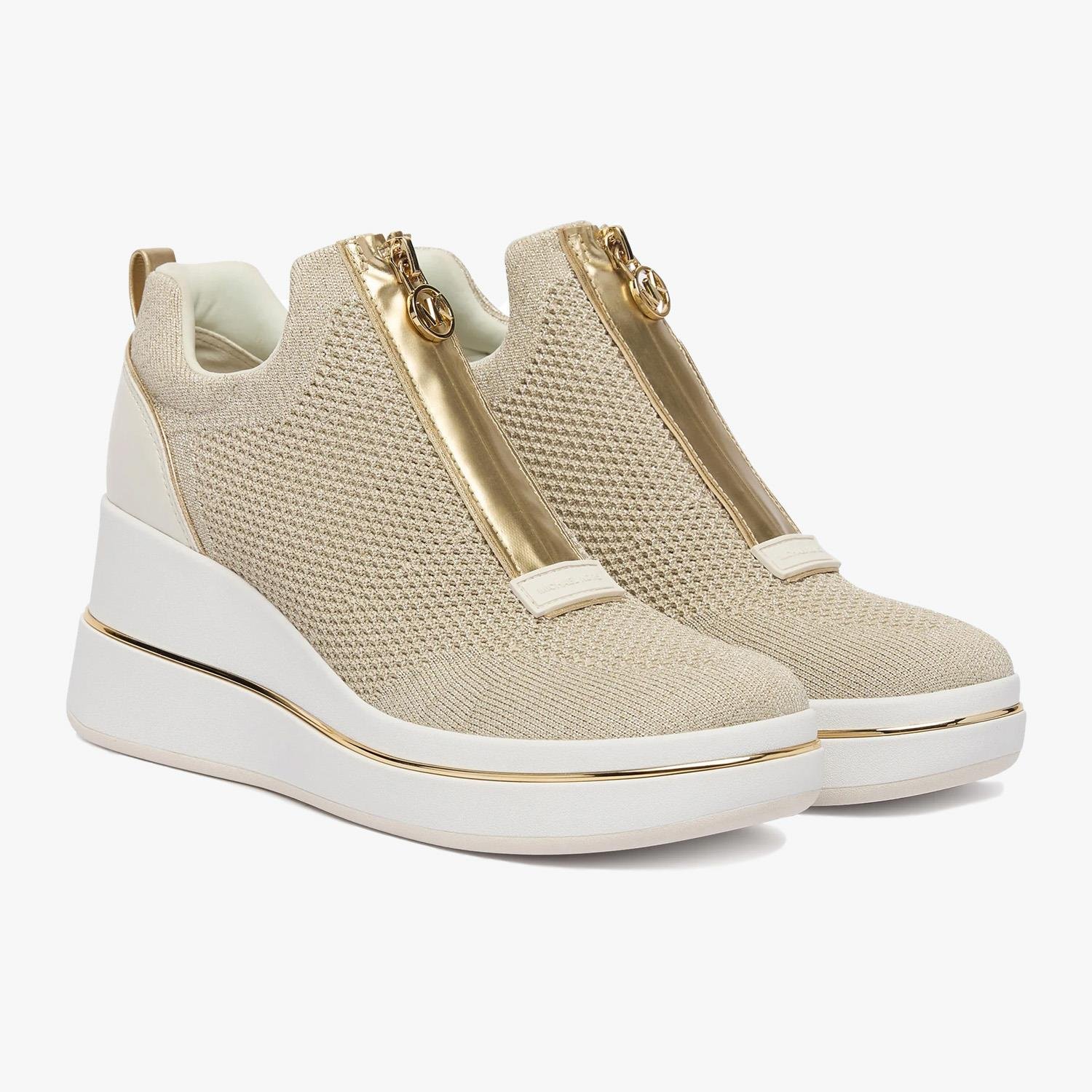 Michael Kors Bej Dolgu Topuk Kadın Spor Ayakkabı