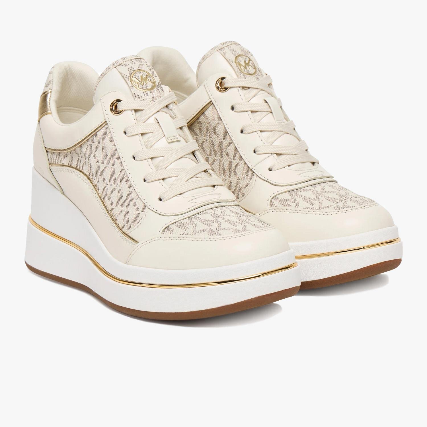 Michael Kors Bej Dolgu Topuk Kadın Spor Ayakkabı