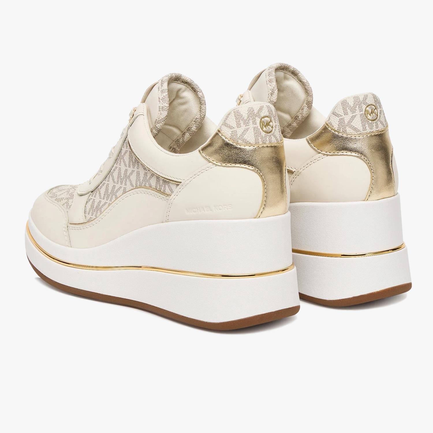 Michael Kors Bej Dolgu Topuk Kadın Spor Ayakkabı