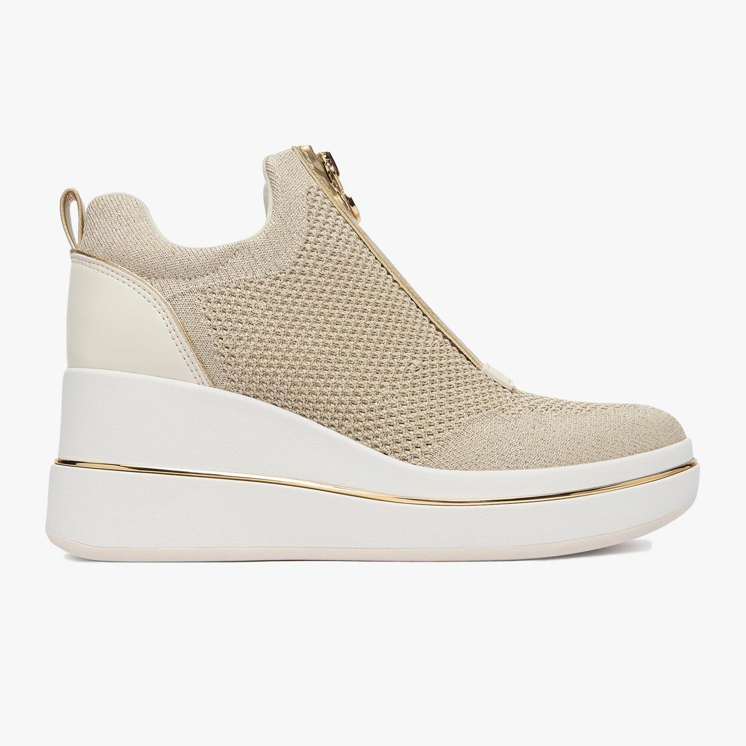 Michael Kors Bej Dolgu Topuk Kadın Spor Ayakkabı