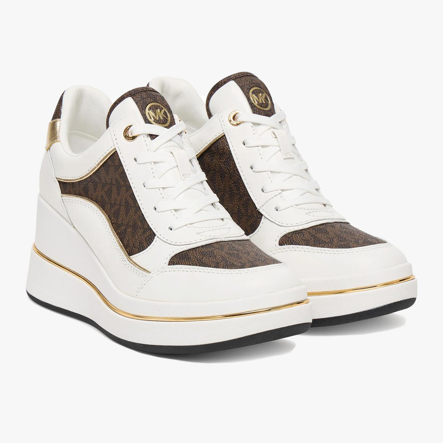 Michael Kors Kahve Dolgu Topuk Kadın Spor Ayakkabı