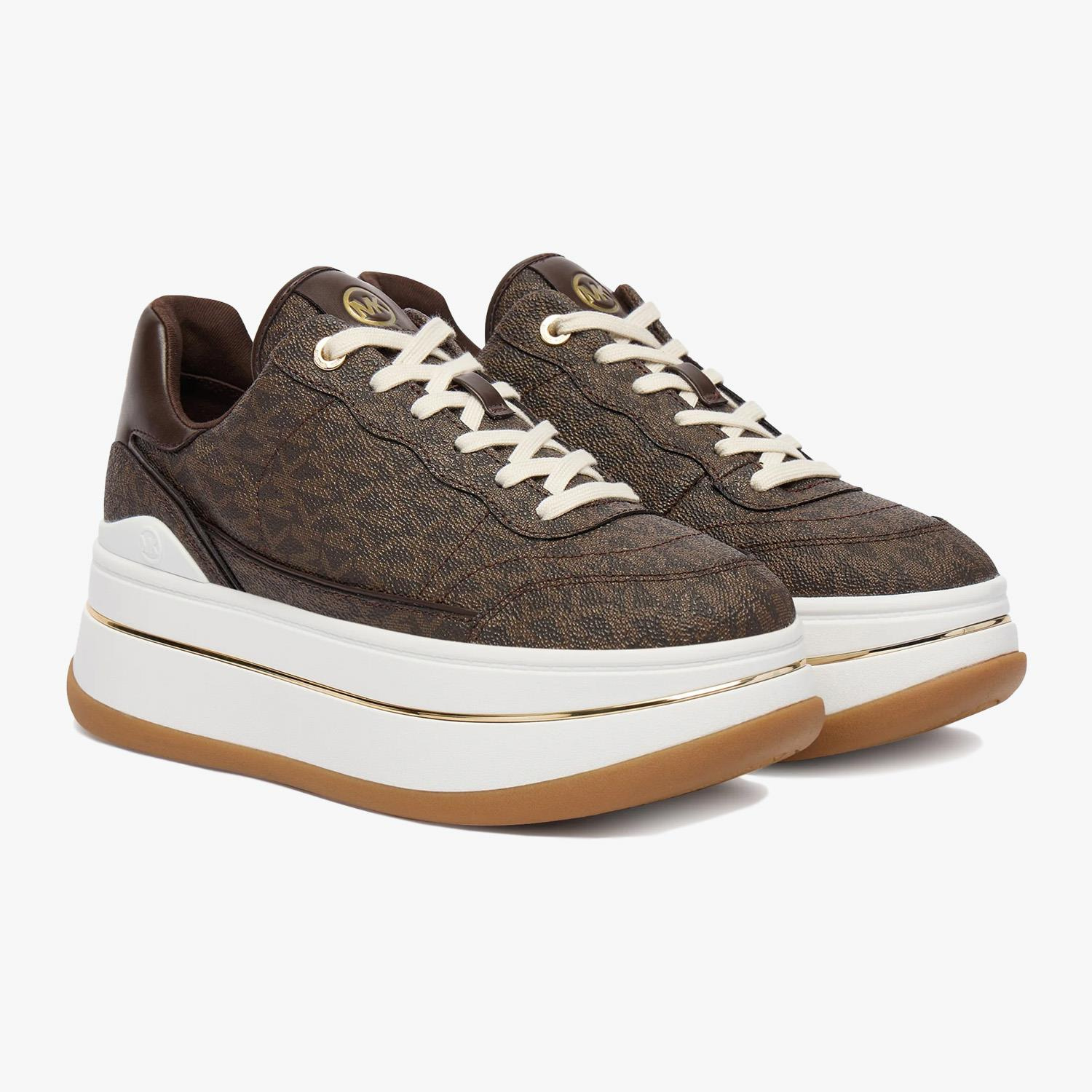 Michael Kors Kahve Platformlu Kadın Spor Ayakkabı