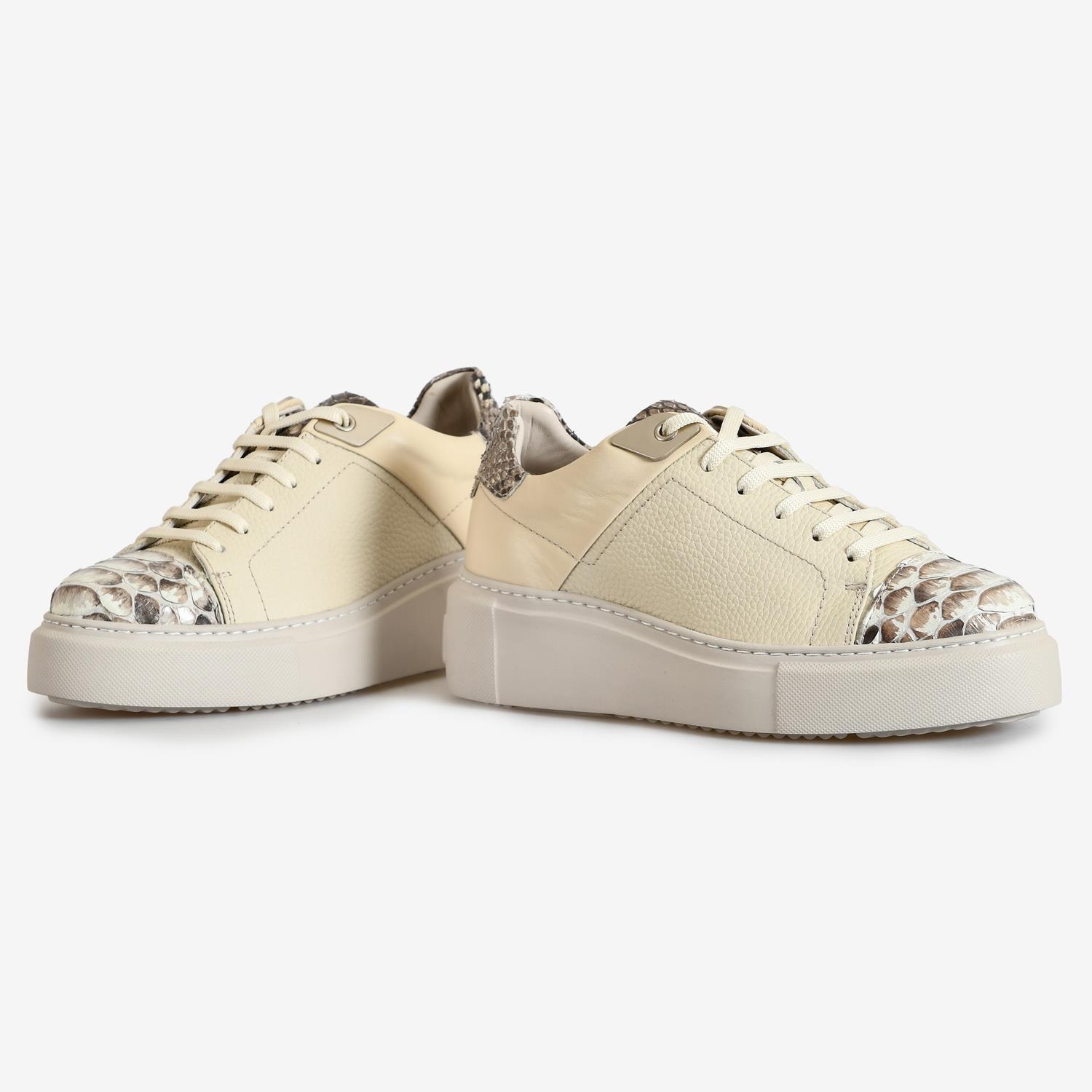 Naturel Deri Kadın Sneakers