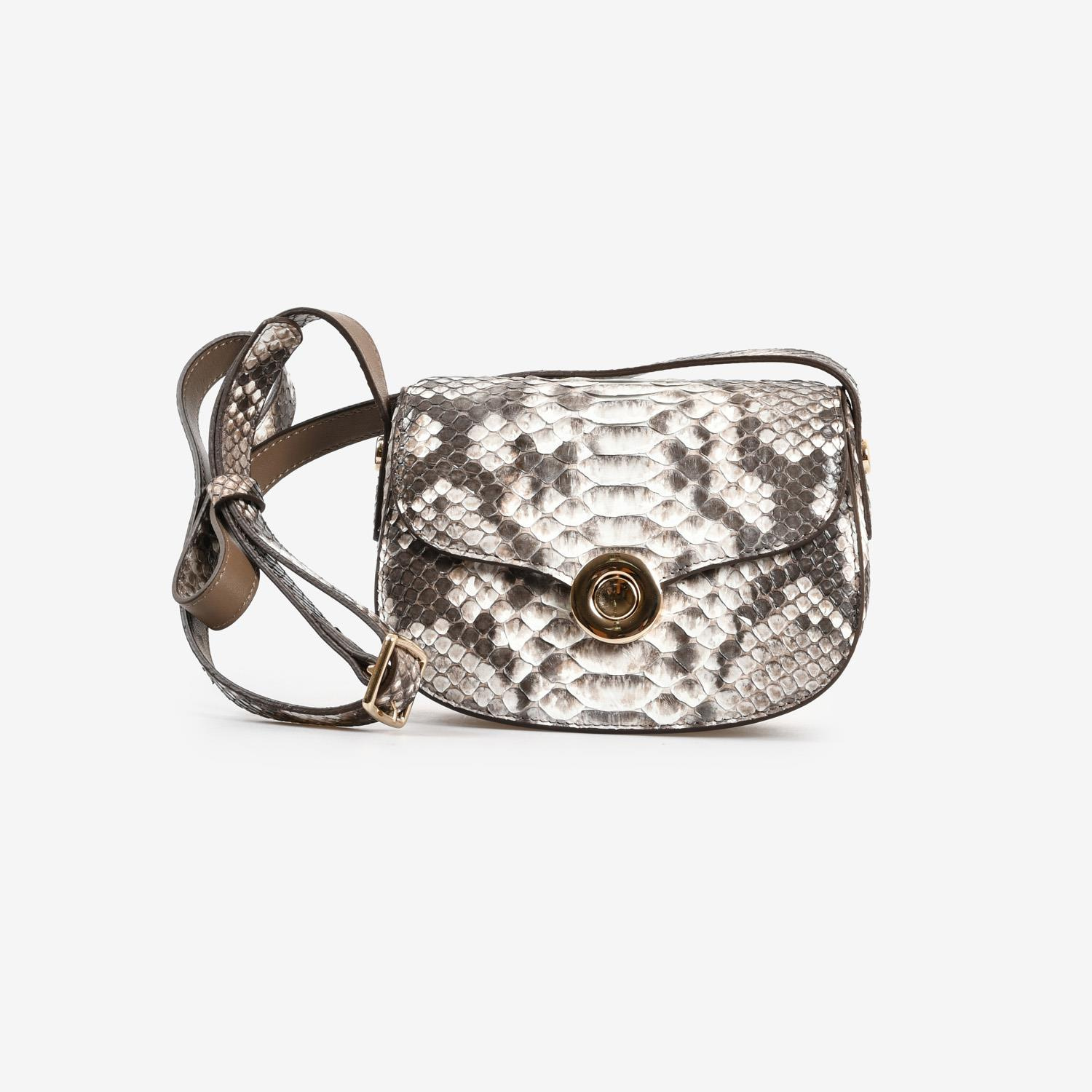 Naturel Piton Deri Kadın Askılı Çanta