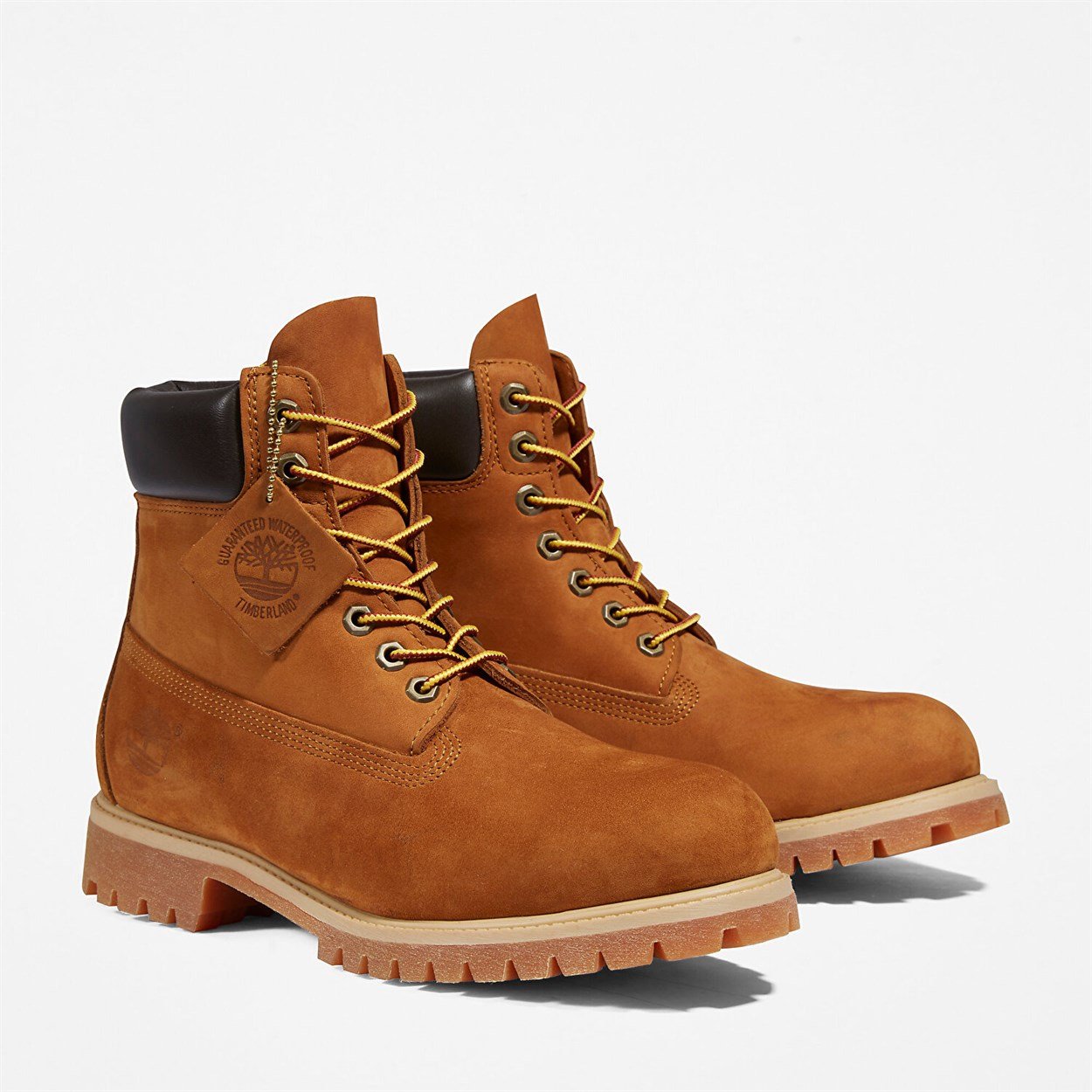 Oranj Deri Timberland Kadın Bot