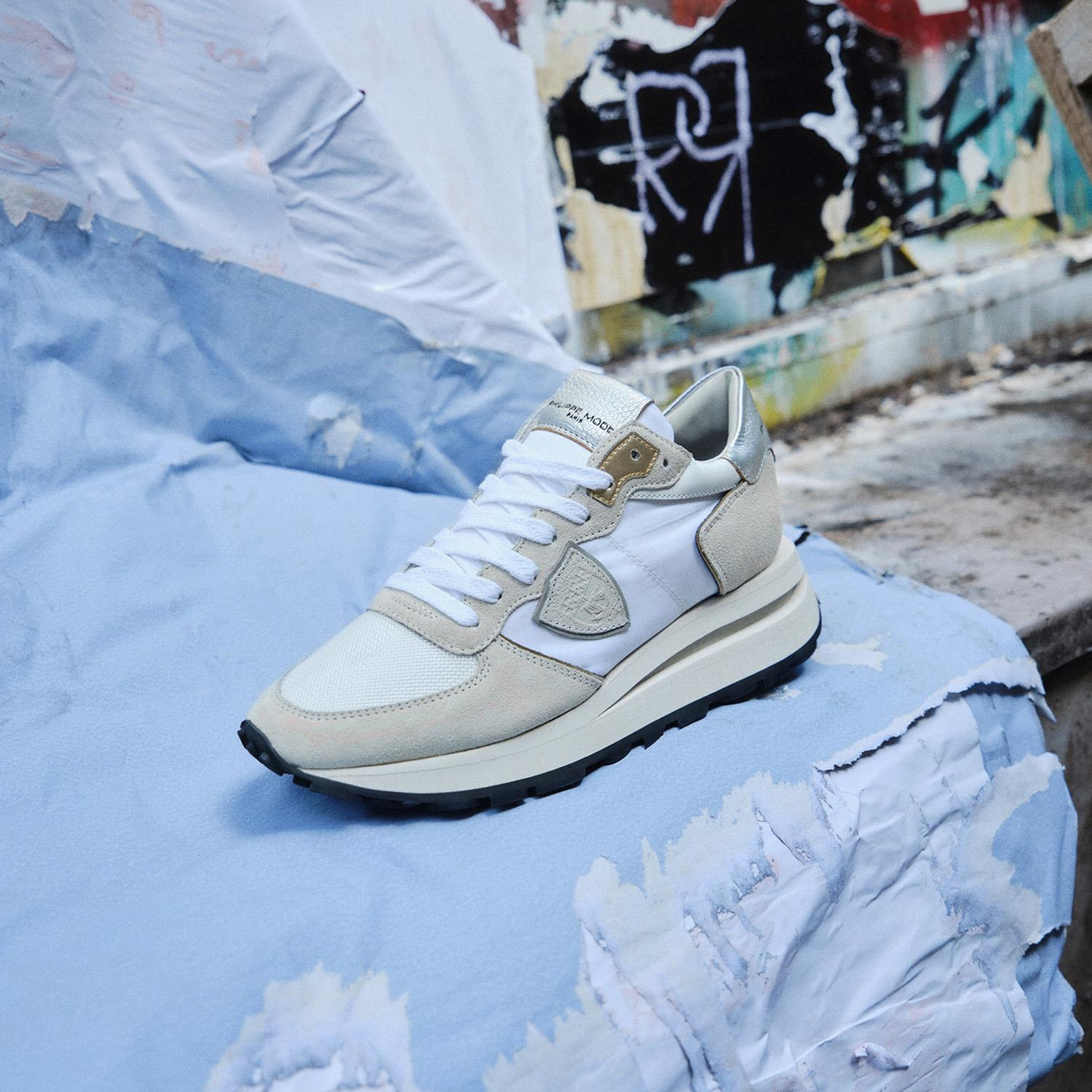 Philippe Model Krem Tropez Haute Low Kadın Spor Ayakkabı