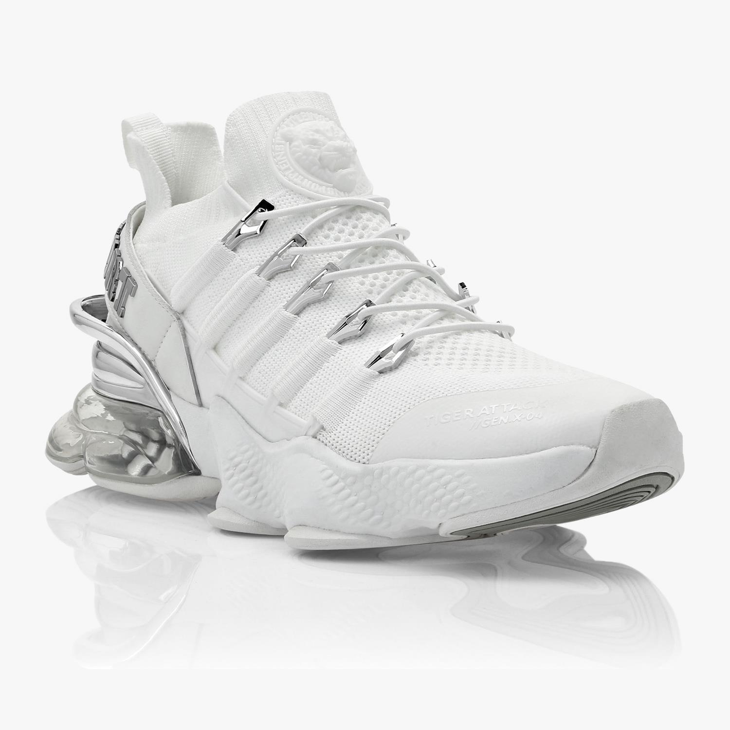 PLEIN SPORT BEYAZ NIKEL TOPUK DETAYLI ERKEK SPOR AYAKKABI