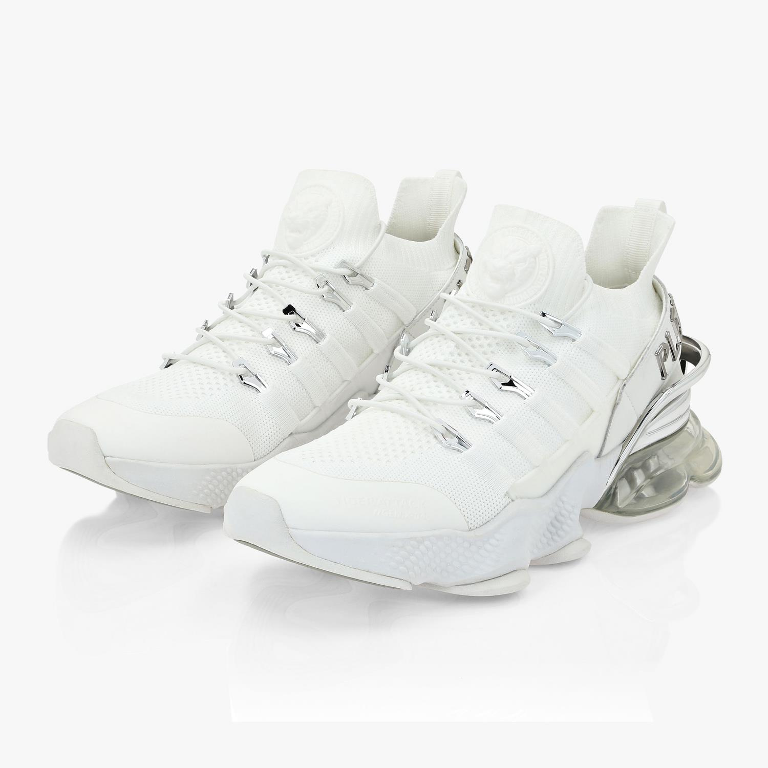 PLEIN SPORT BEYAZ NIKEL TOPUK DETAYLI ERKEK SPOR AYAKKABI