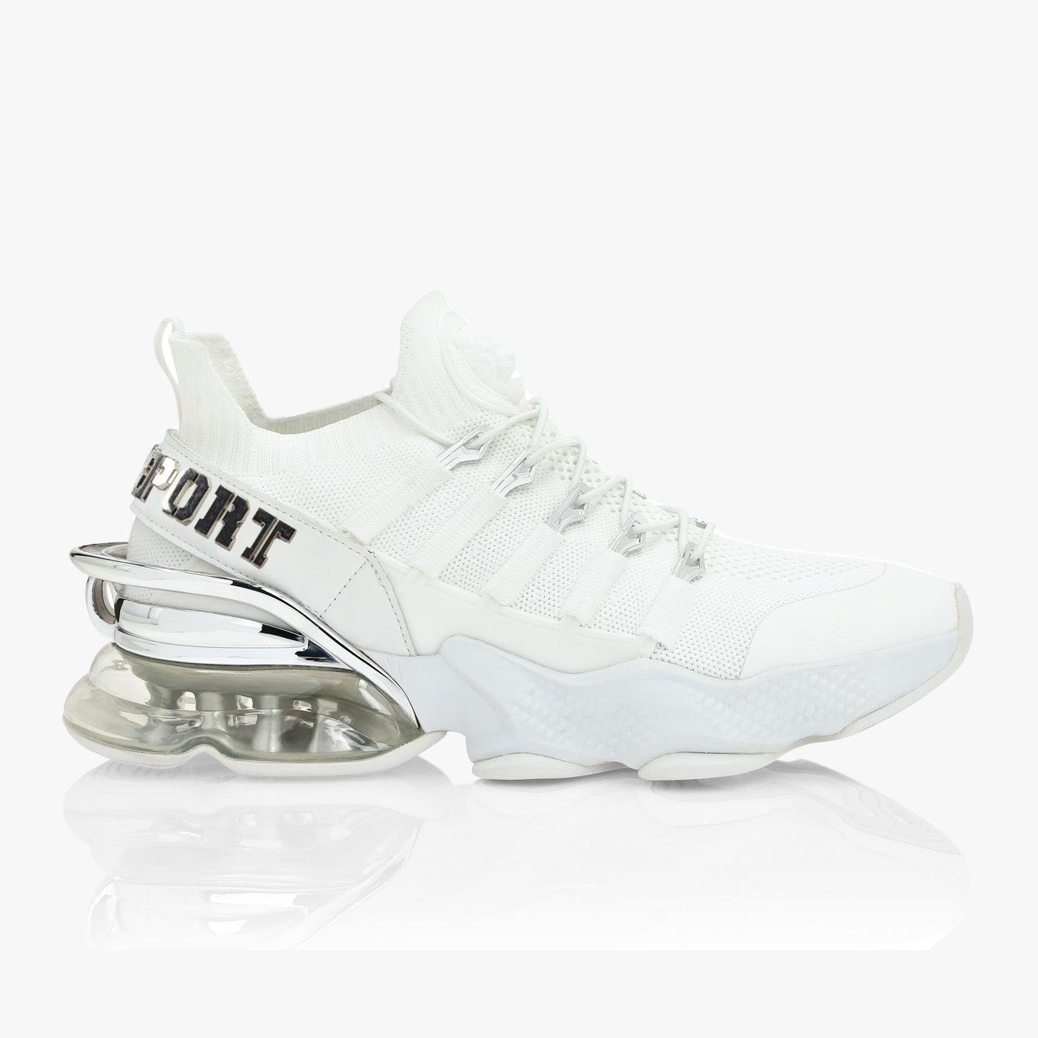 PLEIN SPORT BEYAZ NIKEL TOPUK DETAYLI ERKEK SPOR AYAKKABI