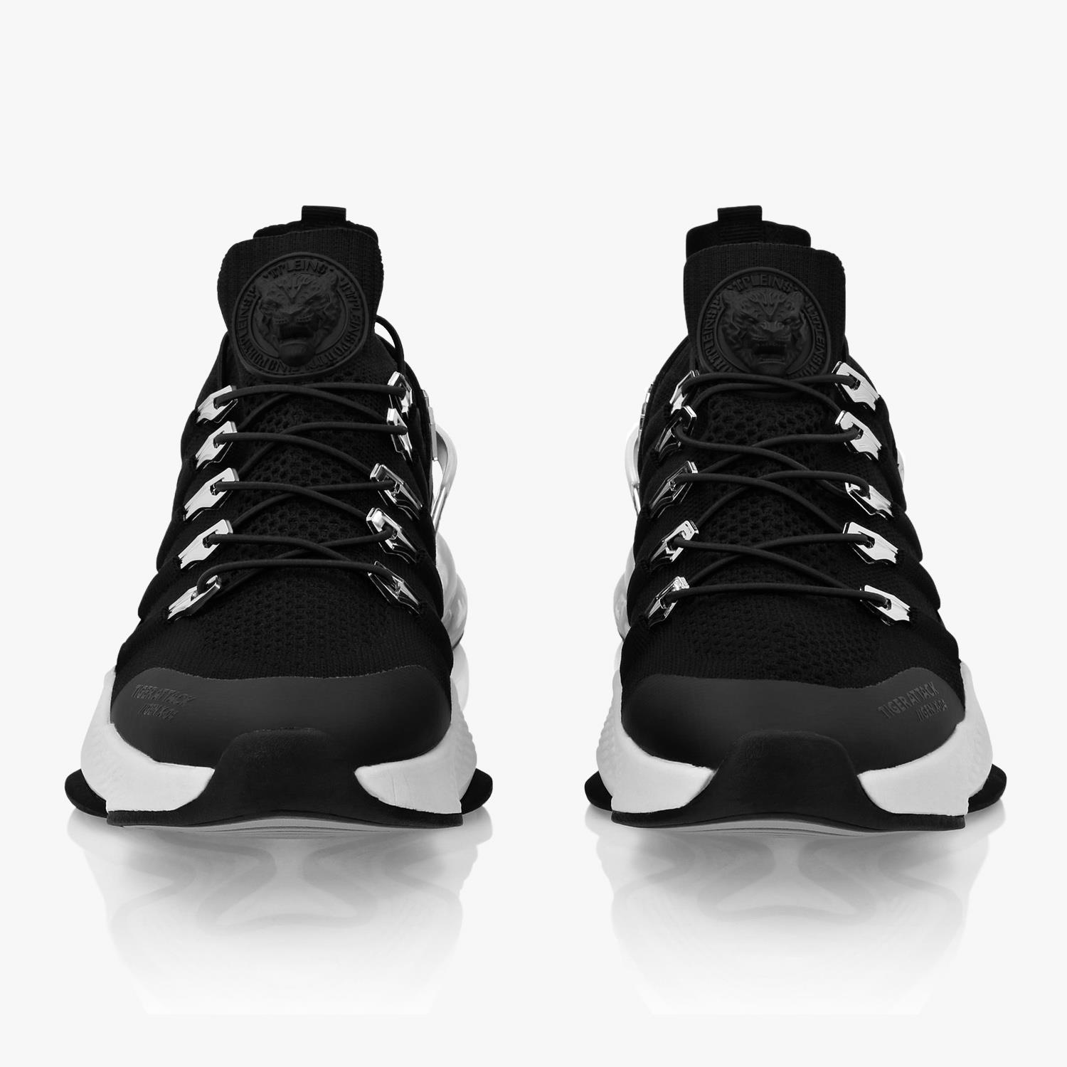 PLEIN SPORT SIYAH BEYAZ TOPUK DETAYLI ERKEK SPOR AYAKKABI