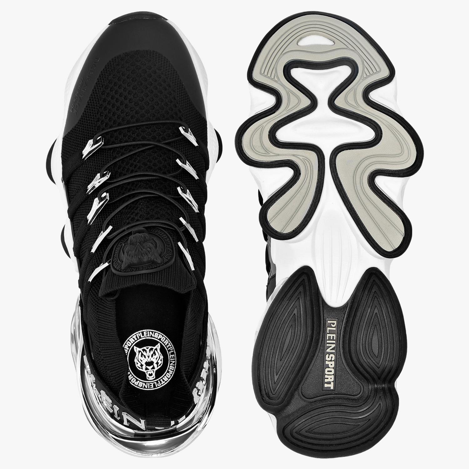 PLEIN SPORT SIYAH BEYAZ TOPUK DETAYLI ERKEK SPOR AYAKKABI