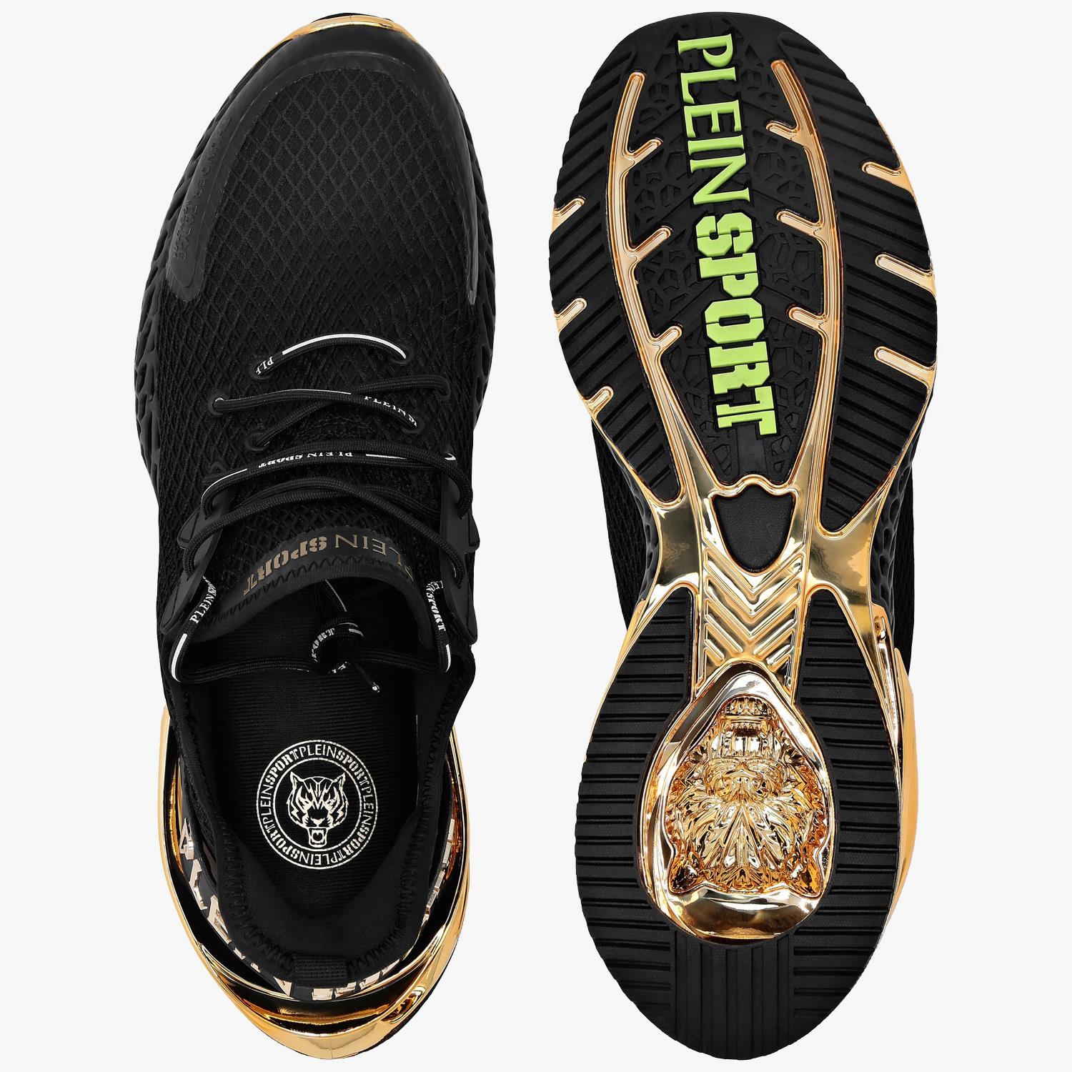 PLEIN SPORT SIYAH GOLD TOPUK DETAYLI ERKEK SPOR AYAKKABI