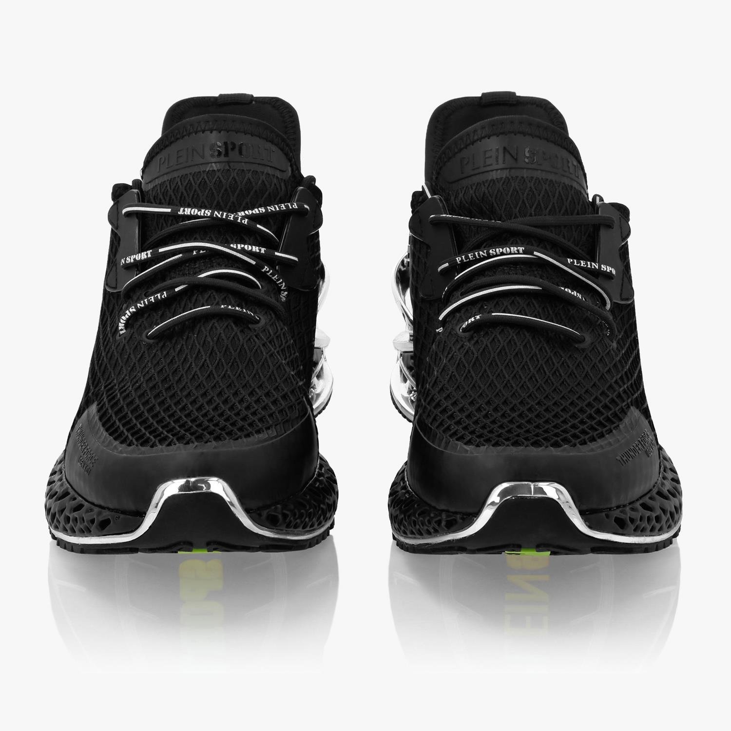 PLEIN SPORT SIYAH NIKEL TOPUK DETAYLI ERKEK SPOR AYAKKABI