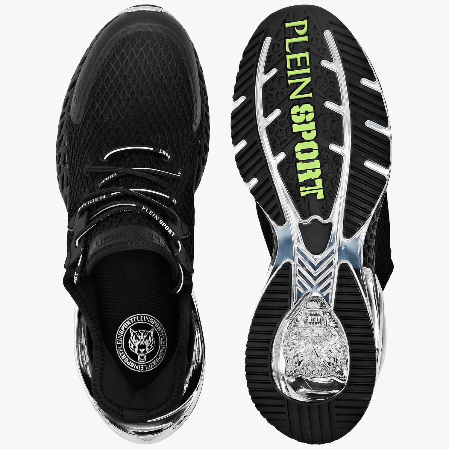 PLEIN SPORT SIYAH NIKEL TOPUK DETAYLI ERKEK SPOR AYAKKABI