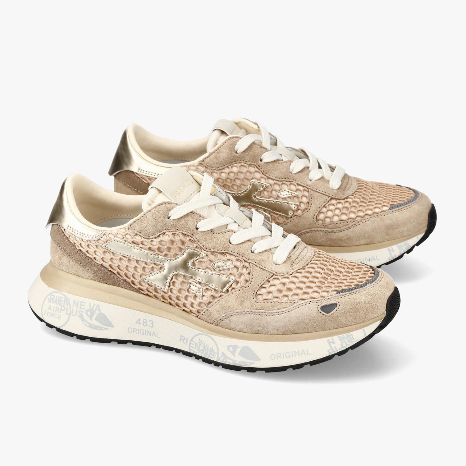Premiata Bej Lauryn 7486 Kadın Spor Ayakkabı