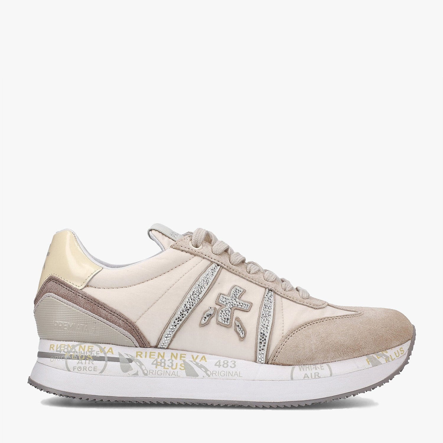 Premiata Bej Siyah Conny 6671 Kadın Sneaker