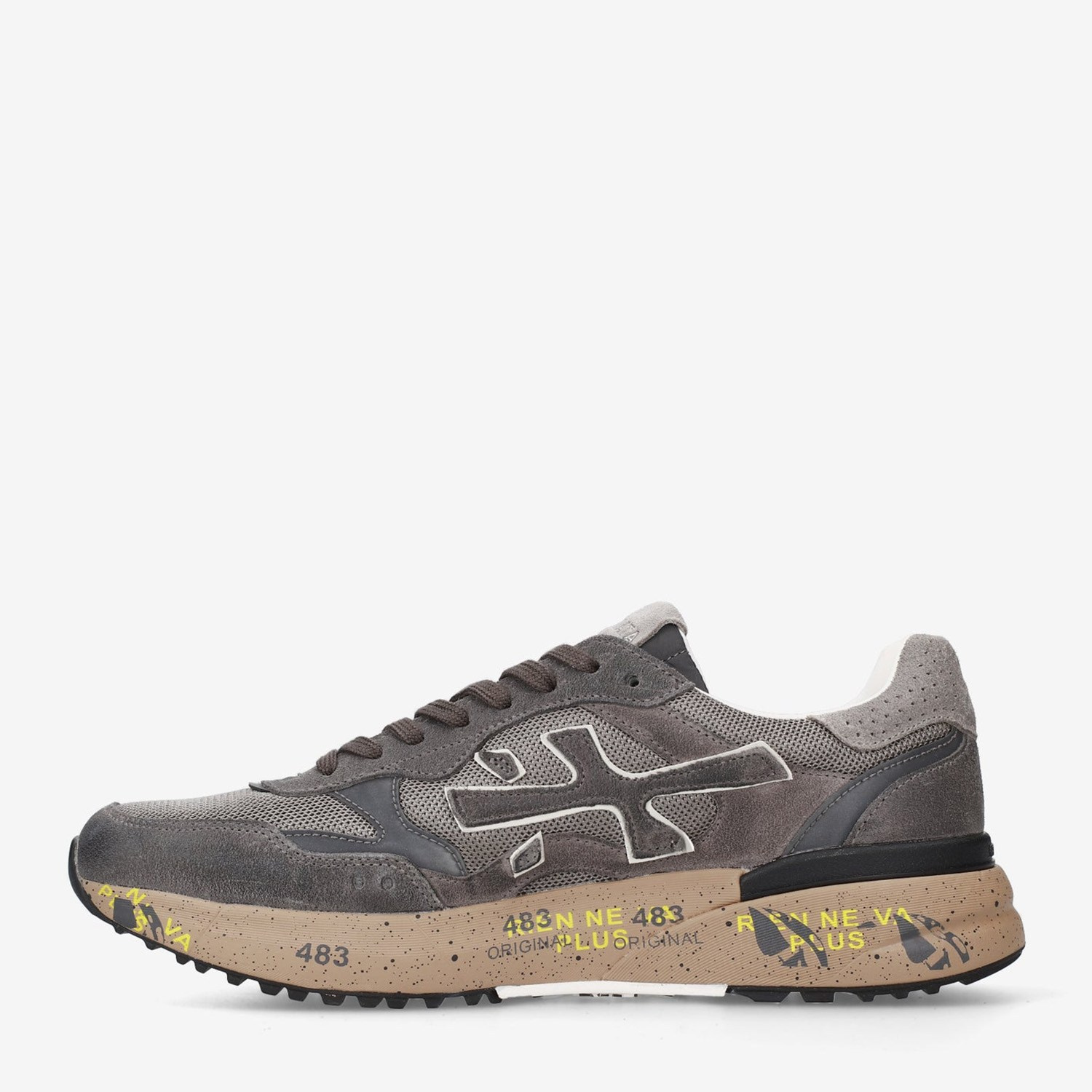 Premiata Gri Deri Mick 01 8451 Erkek Sneakers