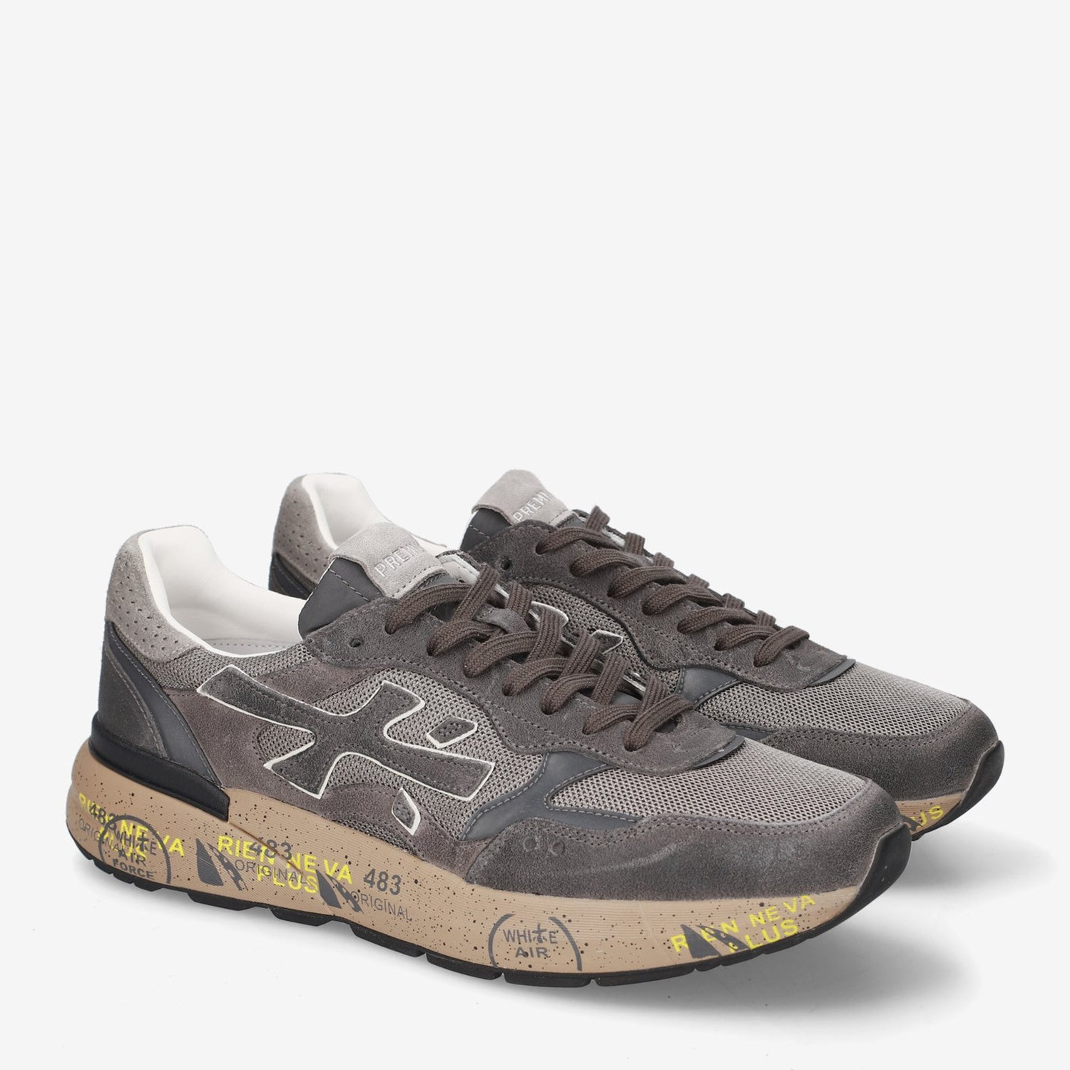 Premiata Gri Deri Mick 01 8451 Erkek Sneakers