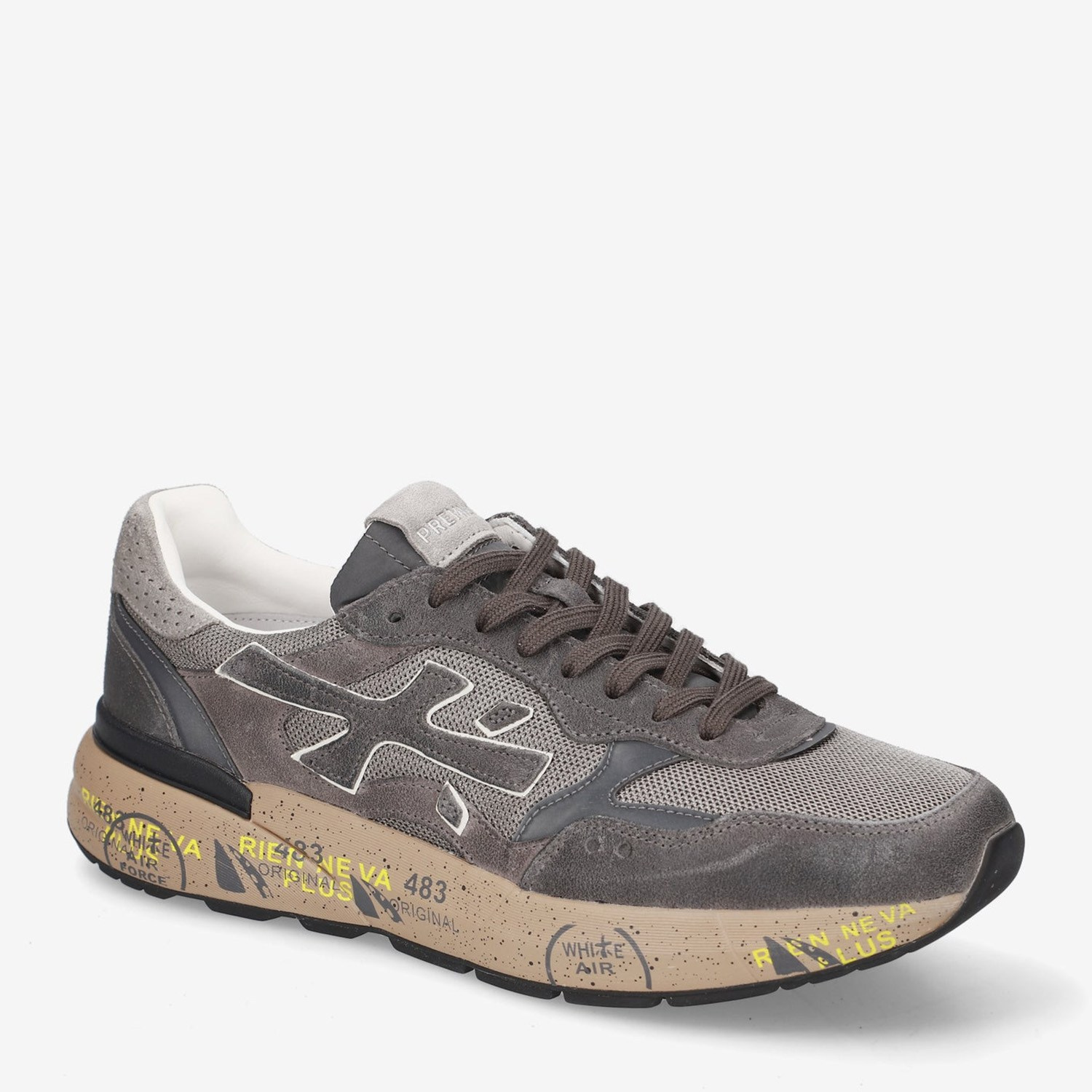 Premiata Gri Deri Mick 01 8451 Erkek Sneakers