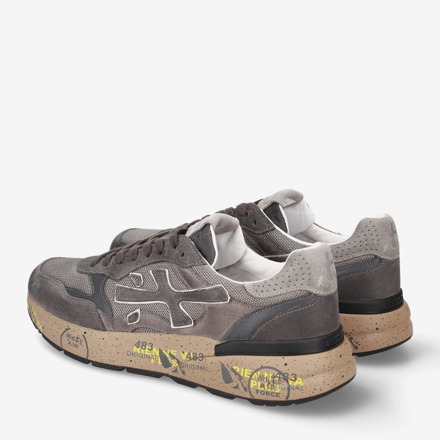 Premiata Gri Deri Mick 01 8451 Erkek Sneakers