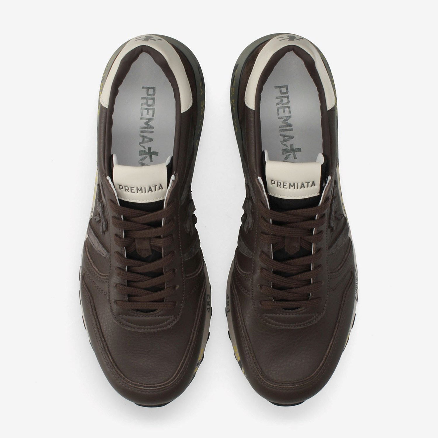 Premiata Kahve Deri Lander 8658 Erkek Sneakers