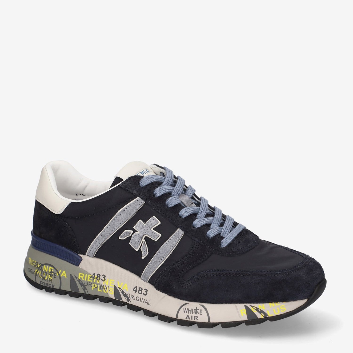 Premiata Mavi Deri Lander 8656 Erkek Sneakers
