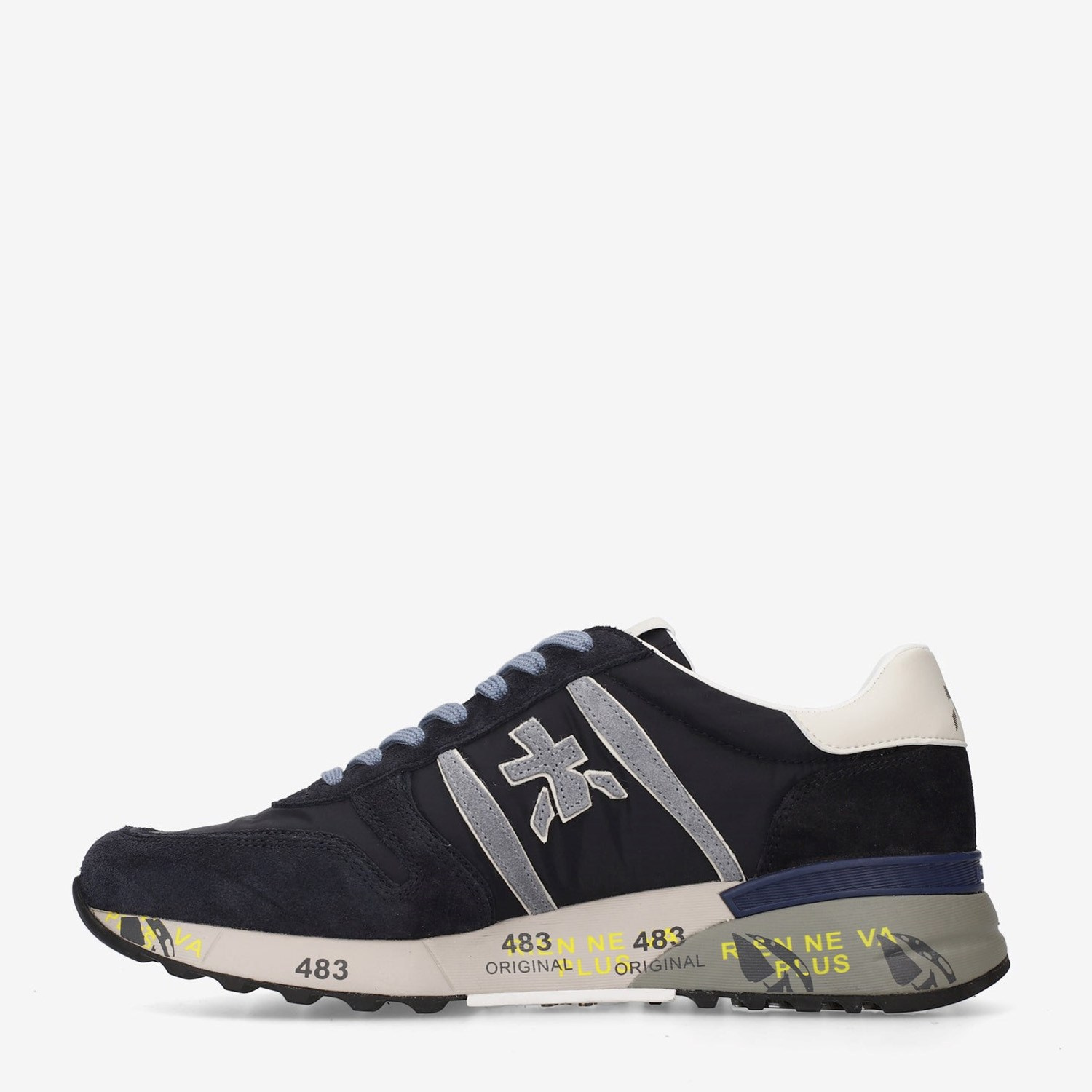 Premiata Mavi Deri Lander 8656 Erkek Sneakers