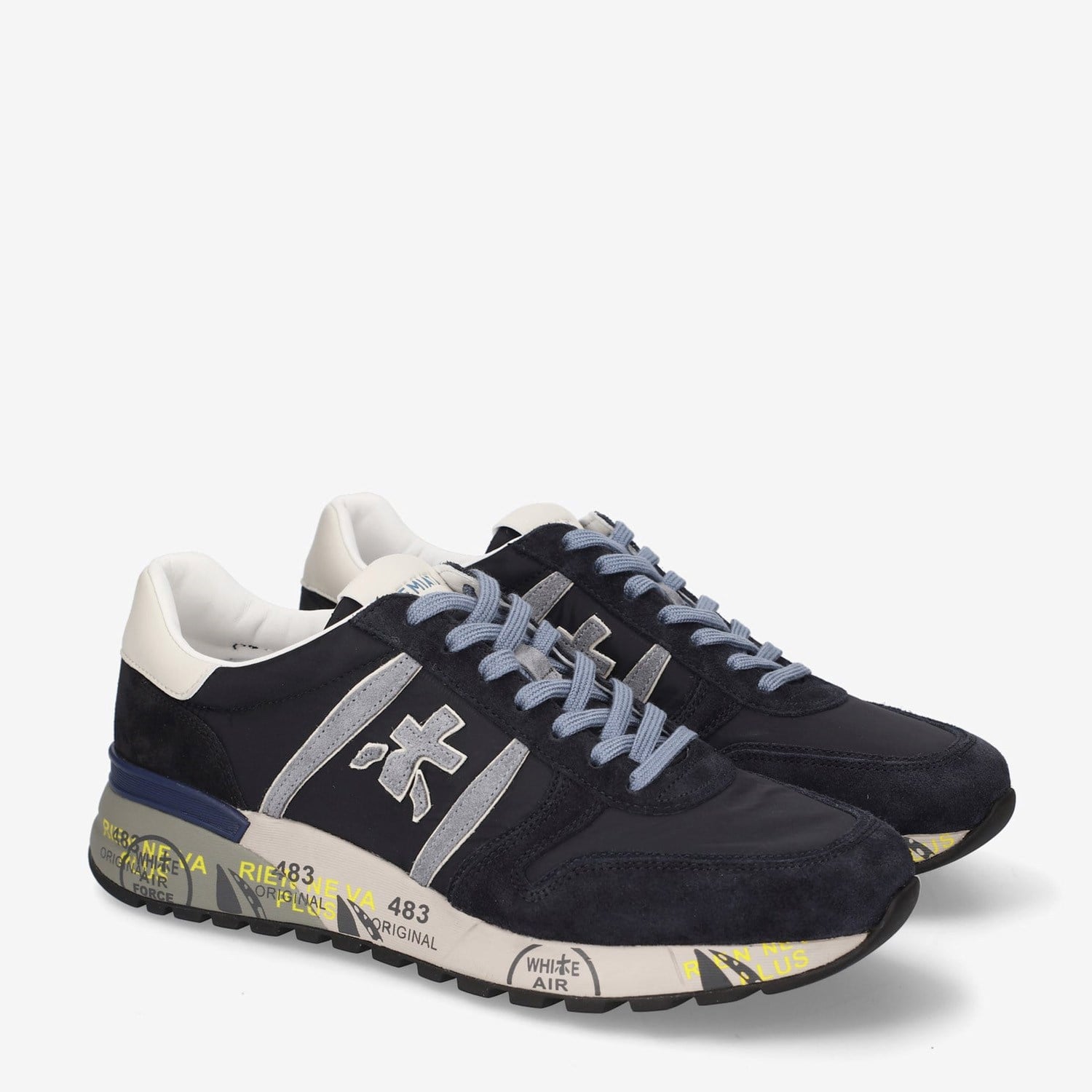 Premiata Mavi Deri Lander 8656 Erkek Sneakers