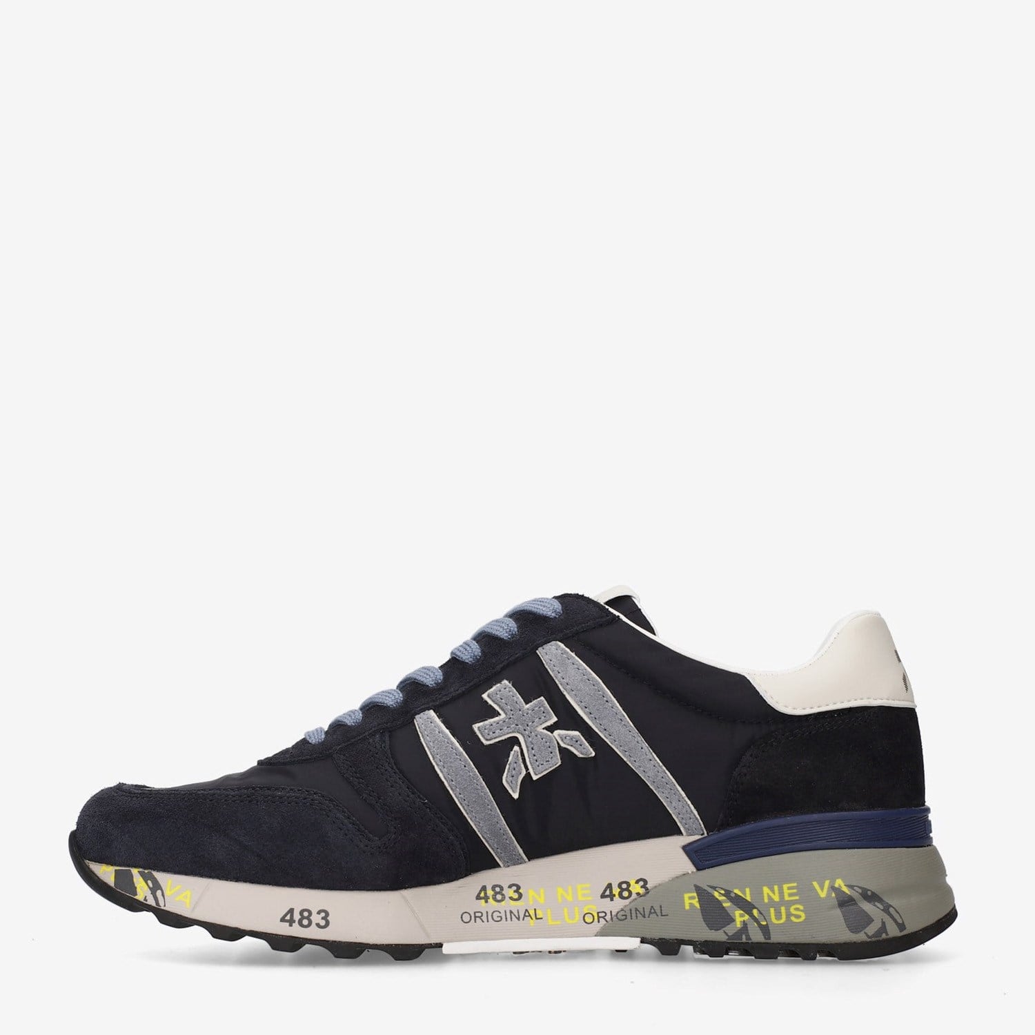 Premiata Mavi Deri Lander 8656 Erkek Sneakers