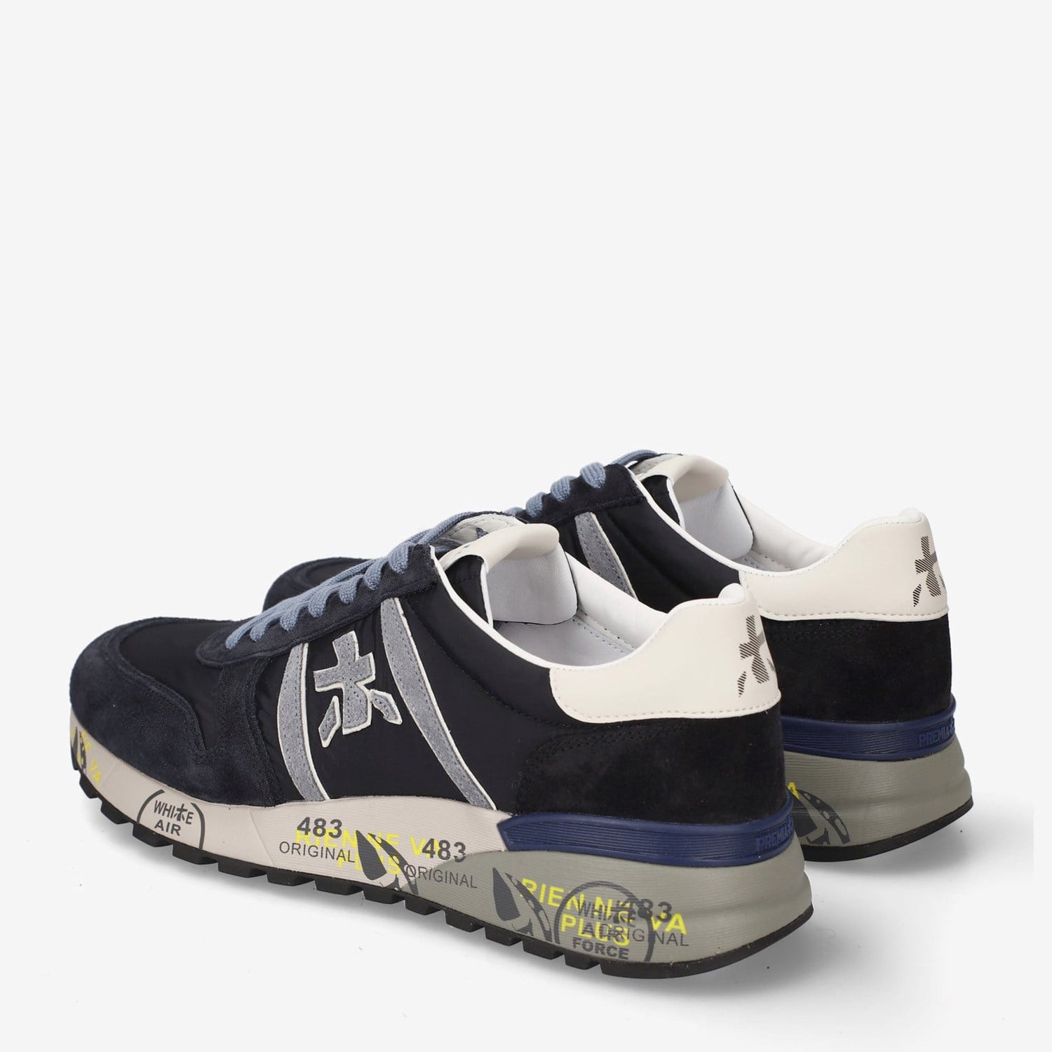 Premiata Mavi Deri Lander 8656 Erkek Sneakers