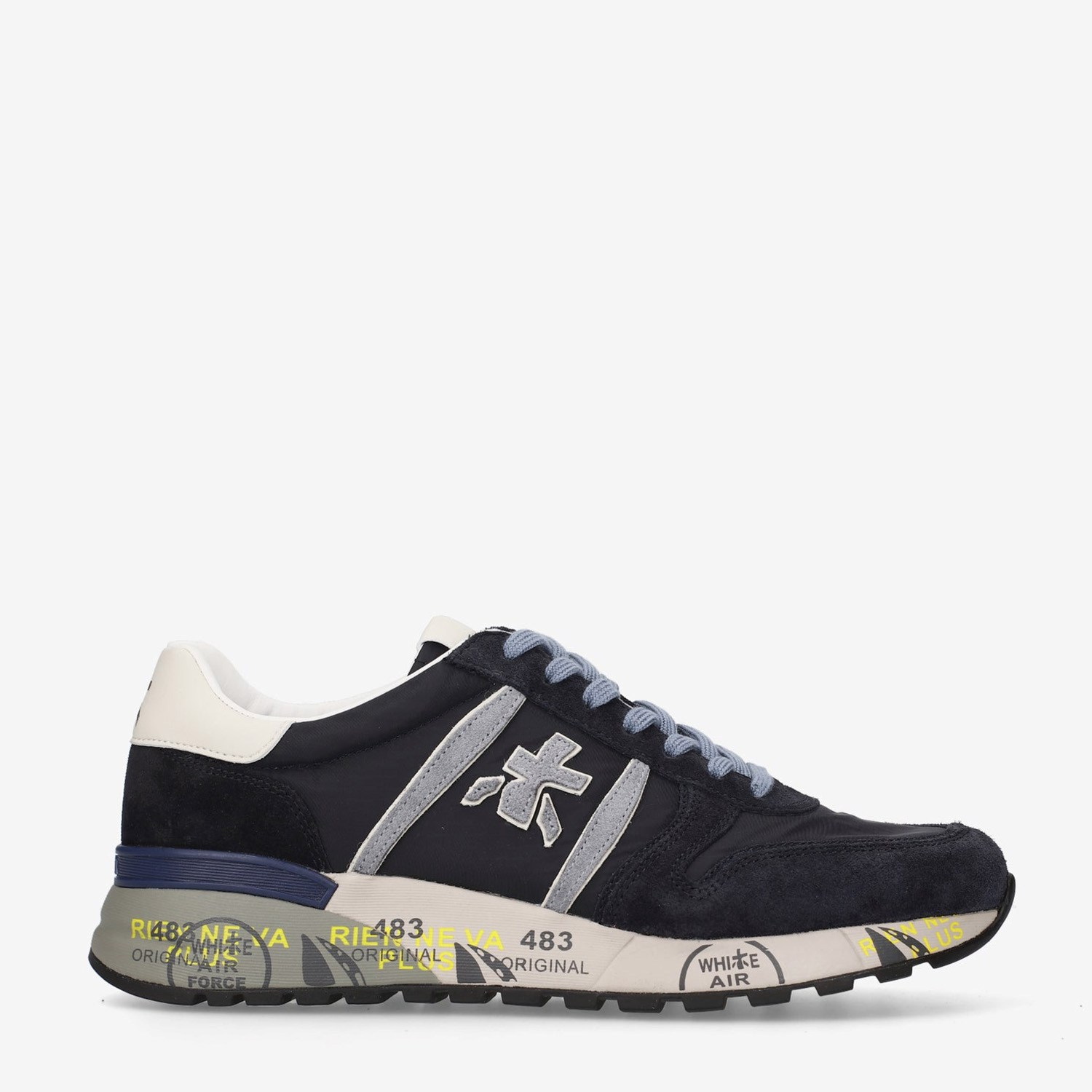 Premiata Mavi Deri Lander 8656 Erkek Sneakers