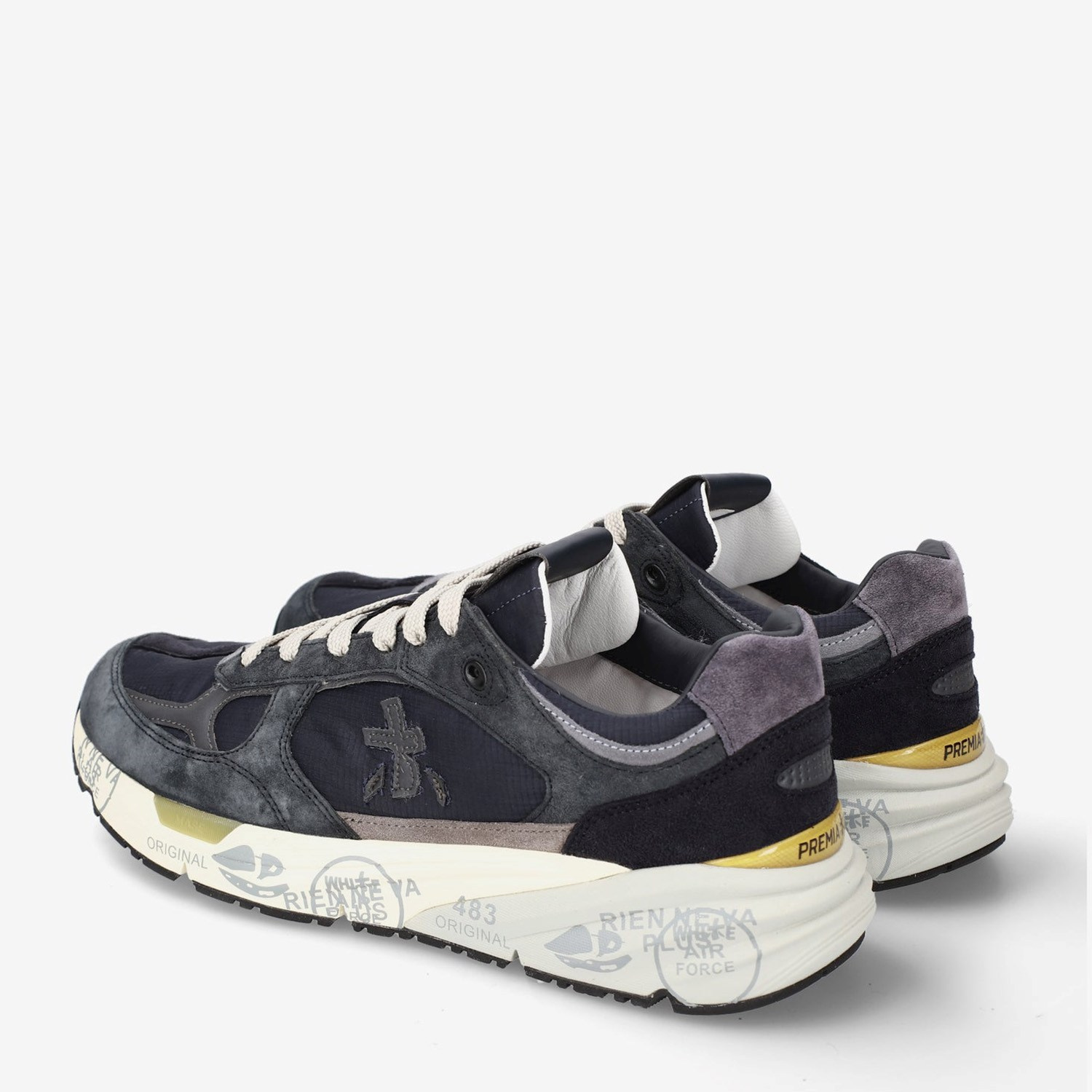 Premiata Mavi Deri Mase 25 8428 Erkek Sneakers