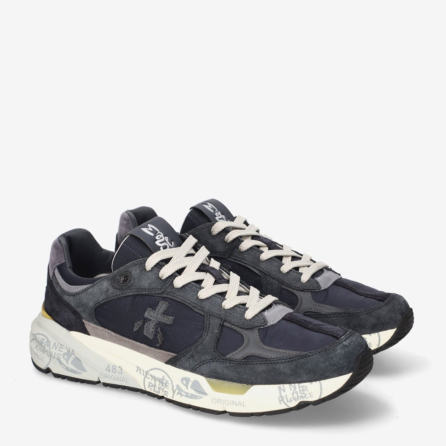 Premiata Mavi Deri Mase 25 8428 Erkek Sneakers