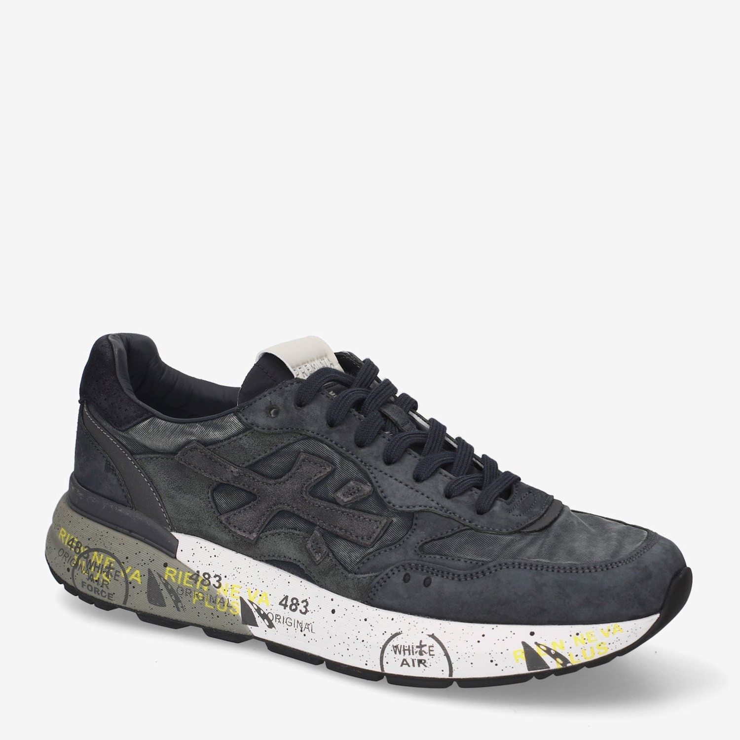 Premiata Mavi Deri Mick 01 8448 Erkek Sneakers