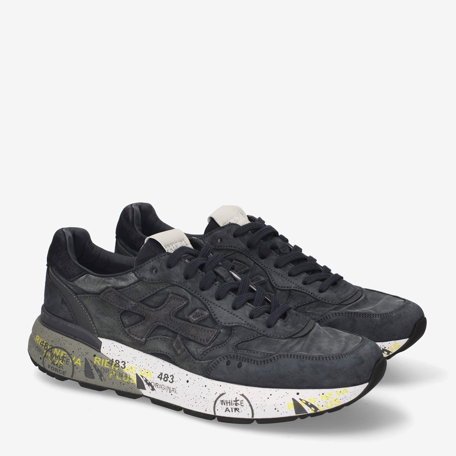 Premiata Mavi Deri Mick 01 8448 Erkek Sneakers