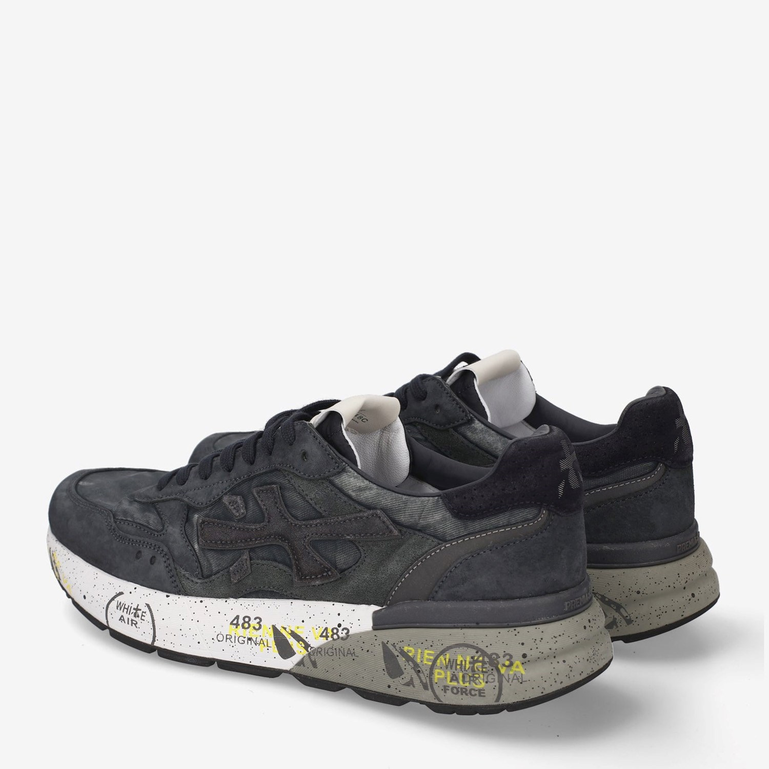 Premiata Mavi Deri Mick 01 8448 Erkek Sneakers