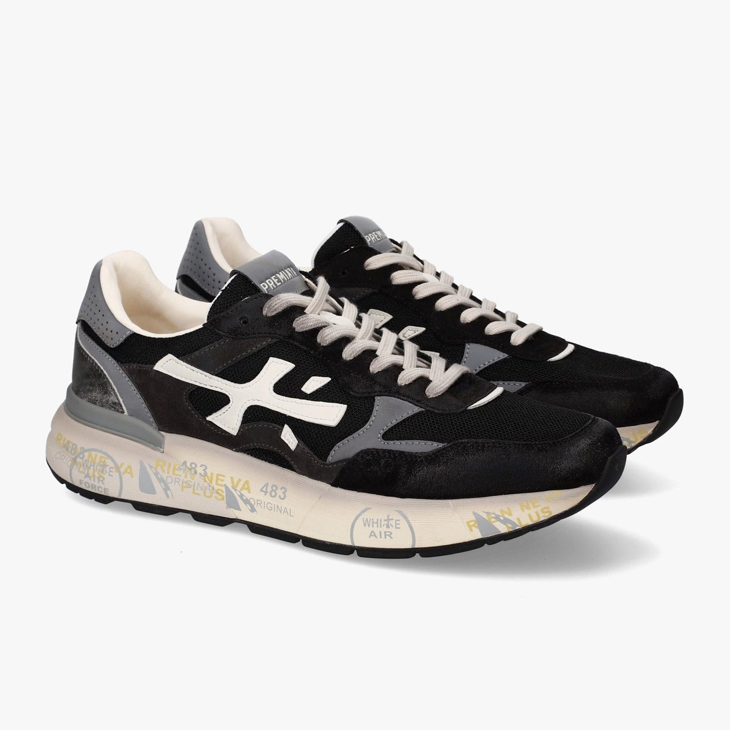 Premiata Mick 01.8119 Siyah Erkek Spor Ayakkabı
