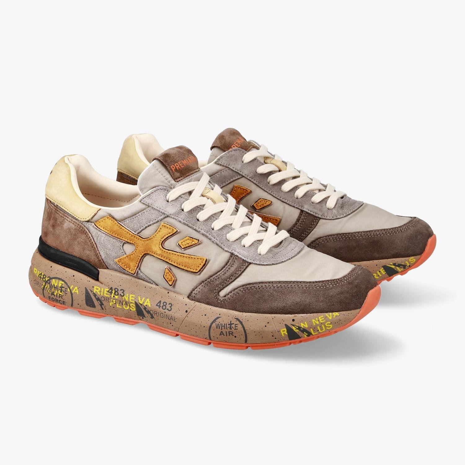 Premiata Mick 7866 Bej Erkek Spor Ayakkabı