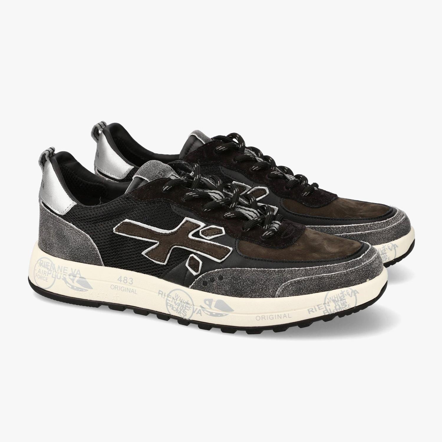 Premiata Nous 7723 Siyah Erkek Spor Ayakkabı