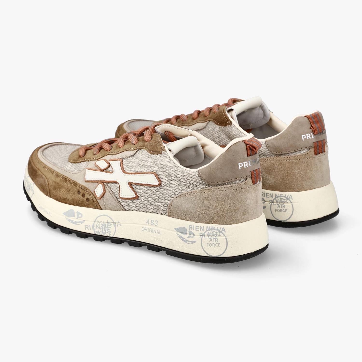 Premiata Nous 7724 Bej Erkek Spor Ayakkabı