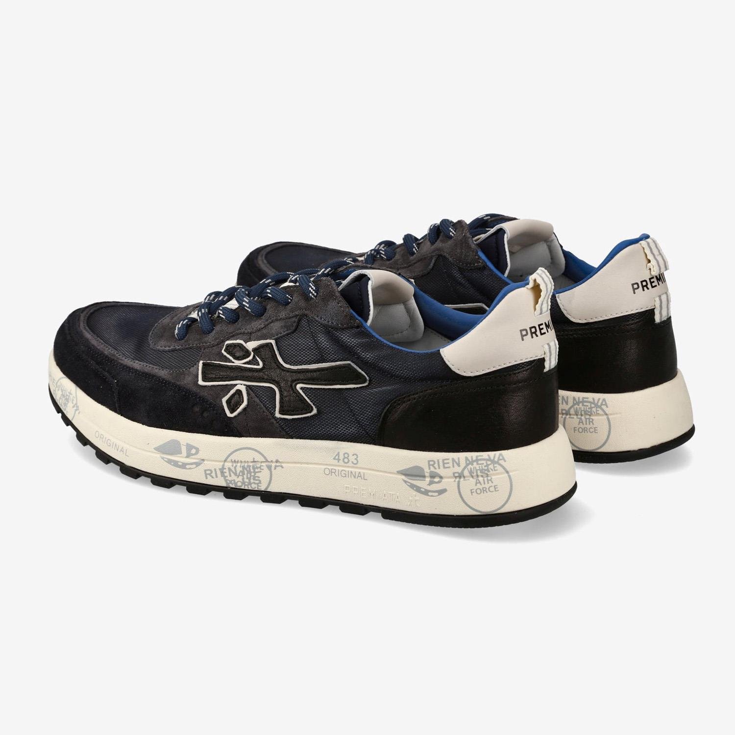 Premiata Nous 7726 Siyah Erkek Spor Ayakkabı