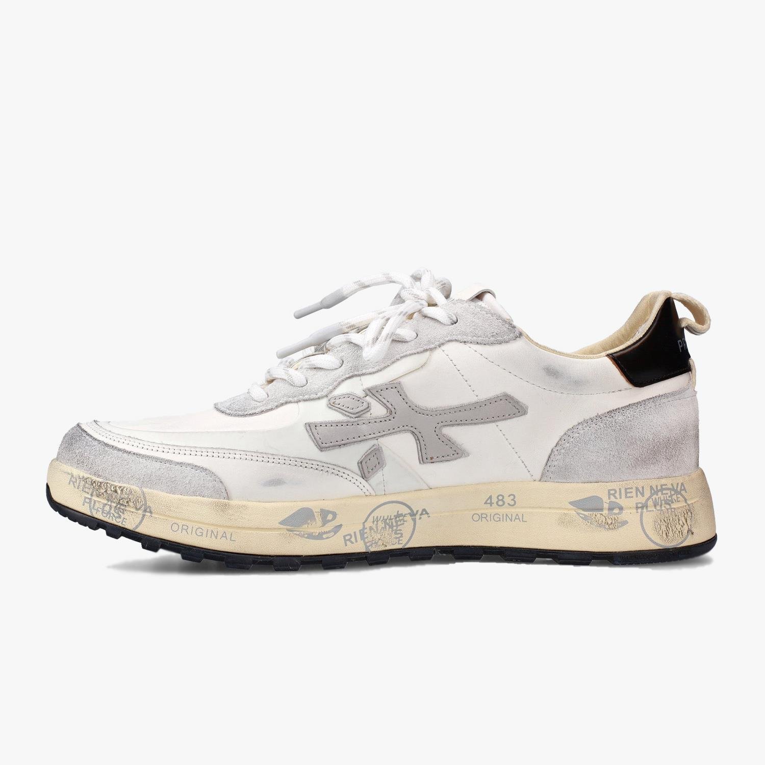 Premıata Nous Gri Beyaz Erkek Spor Ayakkabı